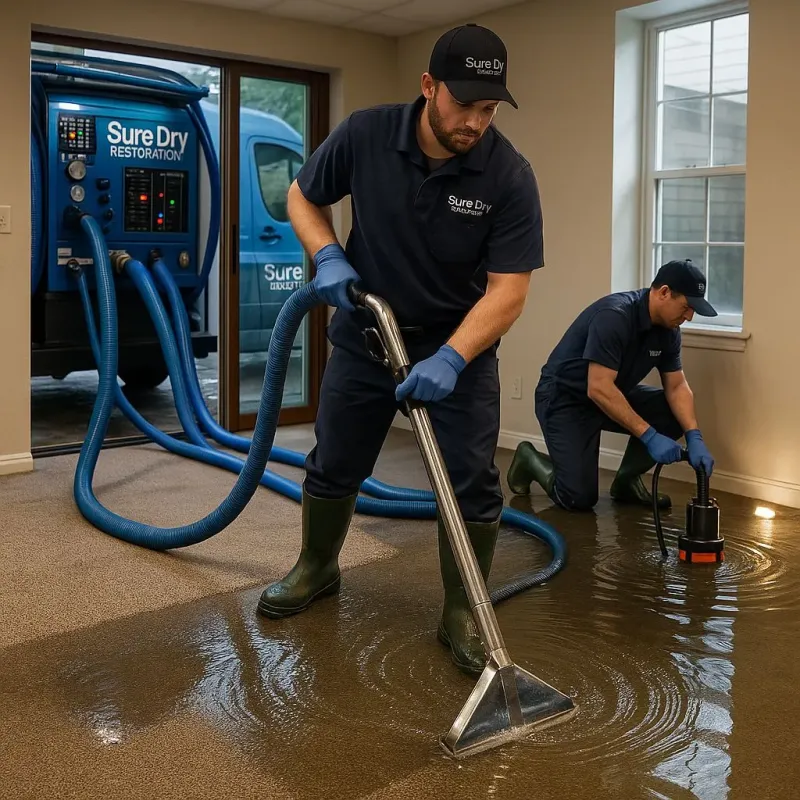 Water Extraction and Removal process in Tom Bean, TX